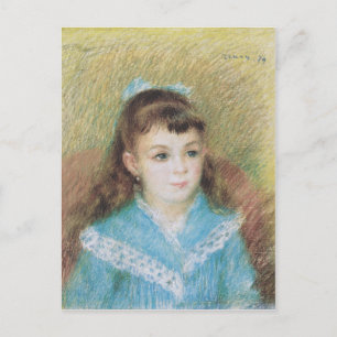 Portrait of a Young Girl (Elizabeth Maitre) Renoir Postkarte