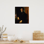 Portrait of a young man, c.1532-40 (oil on panel) poster (Küche)