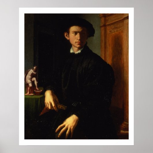 Portrait of a young man, c.1532-40 (oil on panel) poster (Vorne)