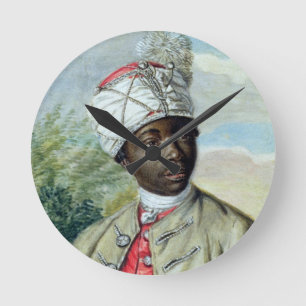 Portrait of a Young Man (w/c and bodycolour on vel Runde Wanduhr