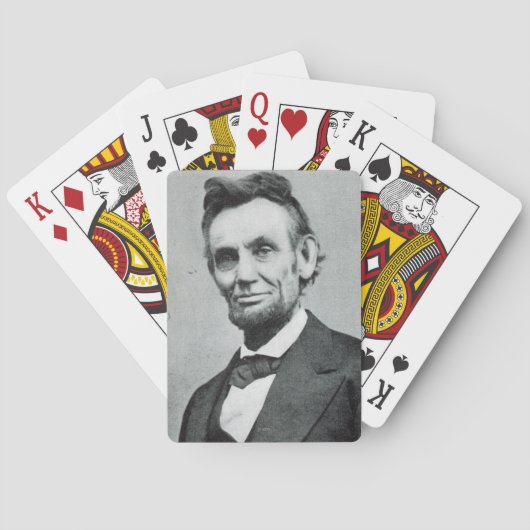 Portrait of Abe Lincoln 1 Spielkarten (Rückseite)