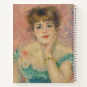 Portrait of Actress Jeanne Samary, Auguste Renoir Notizblock (Rückseite)