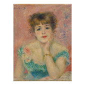 Portrait of Actress Jeanne Samary, Auguste Renoir Poster (Vorderseite)