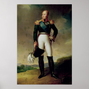 Portrait of Alexander I  1814 Poster