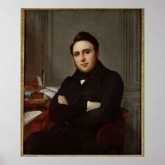 Portrait of Alexandre Auguste Ledru-Rollin Poster (Vorne)
