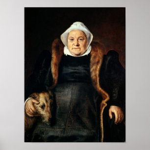 Portrait of an Elderly Woman Poster