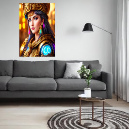 Portrait of Athena Greek Goddess | AI Art Poster