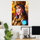 Portrait of Athena Greek Goddess | AI Art Poster (Heimbüro)
