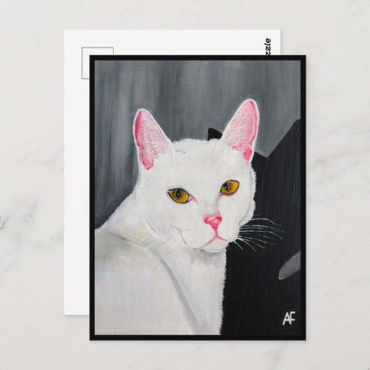 Portrait of Blanca Painting by Alfred Fox Postkarte (Vorne/Hinten)