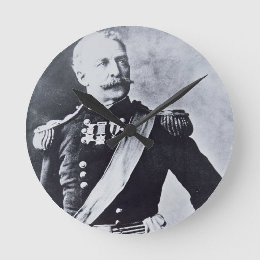 Portrait of Brigadier-General Nelson A. Miles (183 Runde Wanduhr (Vorderseite)