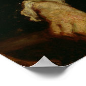 Portrait of Charles Baudelaire 1844 Poster (Ecke)