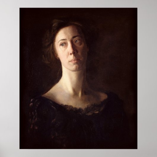 Portrait of Clara J. Mather Poster (Vorne)
