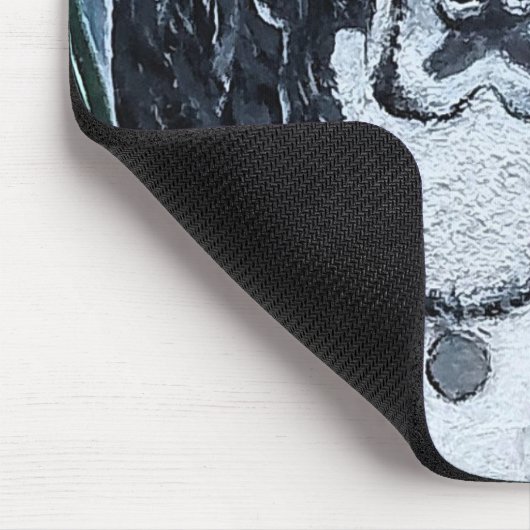 Portrait of Cocker Spaniel Painting by Alfred Fox Mousepad (Ecke)