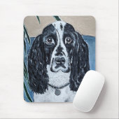 Portrait of Cocker Spaniel Painting by Alfred Fox Mousepad (Mit Mouse)