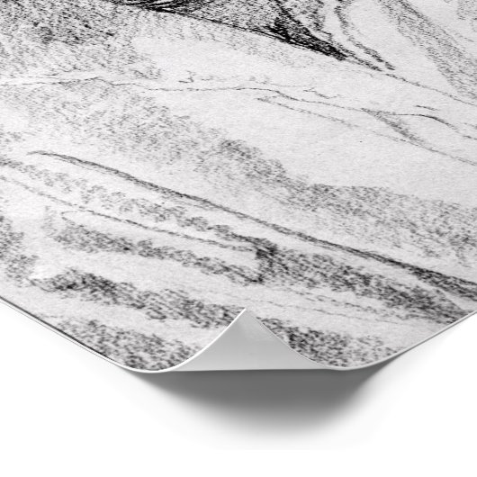 Portrait of Desiderius Erasmus  1520 Poster (Ecke)