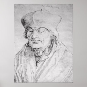Portrait of Desiderius Erasmus 1520 Poster