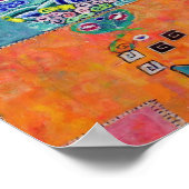 Portrait of Elisabeth Lederer, Gustav Klimt Poster (Ecke)