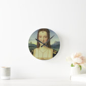 Portrait of Elizabeth Gonzaga, c.1504 (oil on pane Runde Wanduhr (Zuhause)