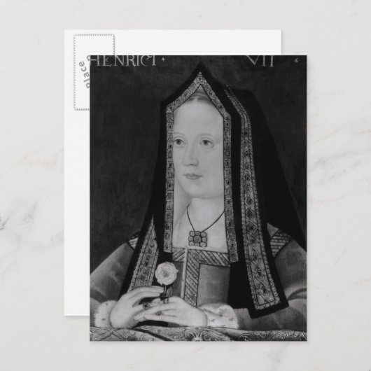 Portrait of Elizabeth of York Postkarte (Vorne/Hinten)