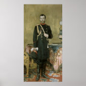 Portrait of Emperor Nicholas II  1895 Poster (Vorne)