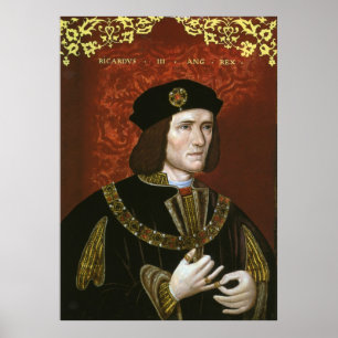 Portrait of English King Richard III Poster