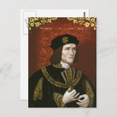 Portrait of English King Richard III Postkarte (Vorne/Hinten)
