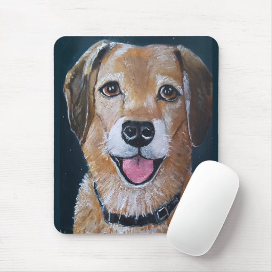 Portrait of Engué Painting by Alfred Fox Mousepad (Mit Mouse)