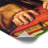 Portrait of Erasmus, 1523 Poster (Ecke)