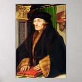 Portrait of Erasmus, 1523 Poster (Vorne)