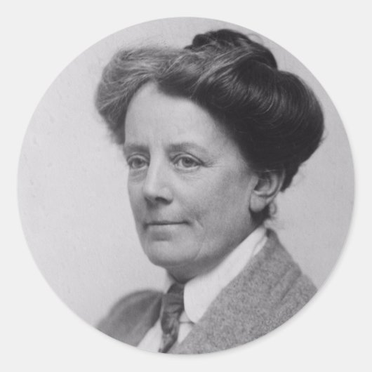 Portrait of Ethel Smyth (1922) Classic Round Stick Runder Aufkleber (Vorderseite)