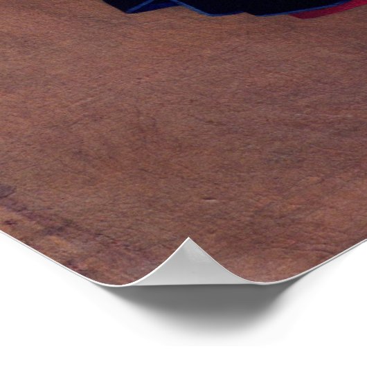 Portrait of Fath-Ali, Shah of Iran, Poster (Ecke)