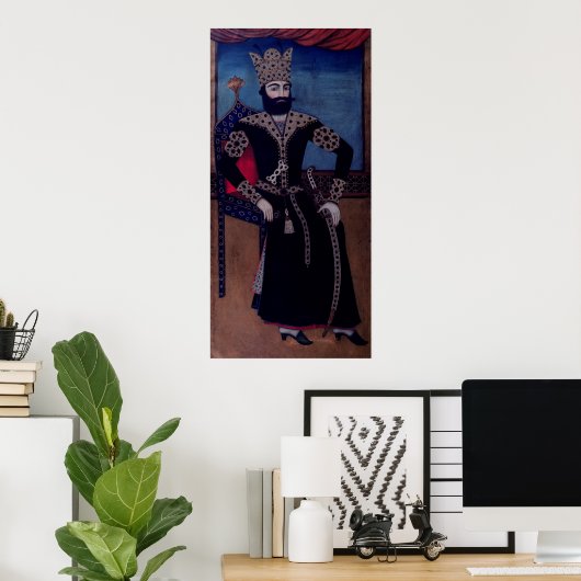 Portrait of Fath-Ali, Shah of Iran, Poster (Heimbüro)