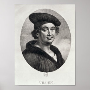 Portrait of Francois Villon Poster
