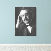 Portrait of Frank Bridge (1879-1941) (b/w Foto) Leinwanddruck (Insitu (Holzboden))