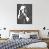 Portrait of Frank Bridge (1879-1941) (b/w Foto) Leinwanddruck (Insitu (Schlafzimmer))