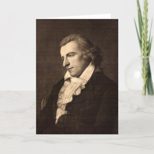 Portrait of Friedrich Schiller - Greeting Card Karte
