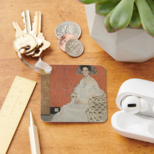 Portrait of Fritza Riedler by Gustav Klimt Schlüsselanhänger