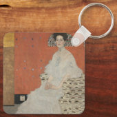 Portrait of Fritza Riedler by Gustav Klimt Schlüsselanhänger (Rückseite)