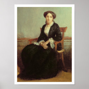 Portrait of Genevieve Celine, 1850 (Öl auf Leinwan Poster
