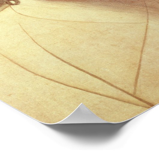 Portrait of Genghis Khan , Mongol Khan Poster (Ecke)