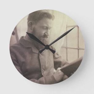 Portrait of George Bernard Shaw (1856-1950) as a Y Runde Wanduhr