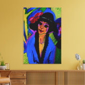 "Portrait of Gerda" Masterpiece c1914 Leinwanddruck (Insitu (Wohnzimmer))