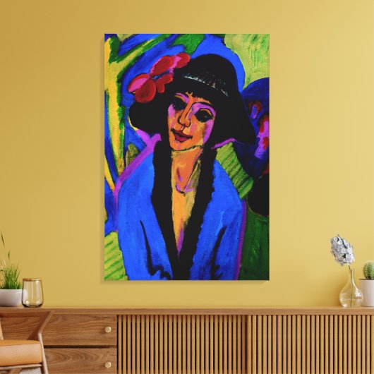 "Portrait of Gerda" Masterpiece c1914 Leinwanddruck (Insitu (Wohnzimmer))