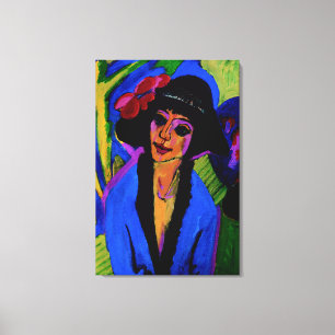 "Portrait of Gerda" Masterpiece c1914 Leinwanddruck