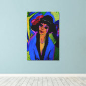 "Portrait of Gerda" Masterpiece c1914 Leinwanddruck (Insitu (Holzboden))