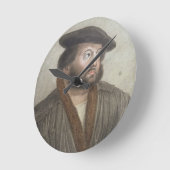 Portrait of Hans Holbein (1497/8-1543) engraved by Runde Wanduhr (Winkel)