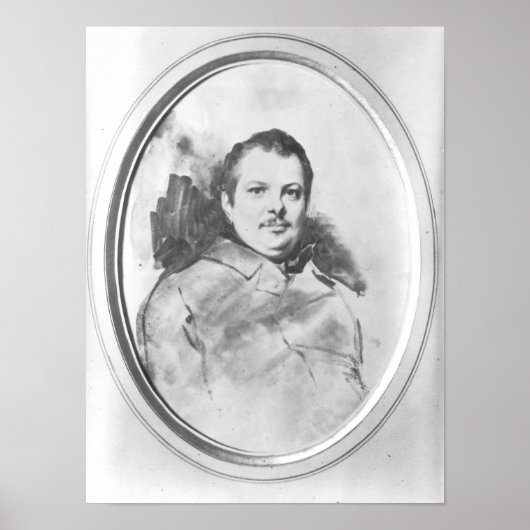 Portrait of Honore de Balzac c.1820 Poster (Vorne)
