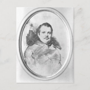 Portrait of Honore de Balzac c.1820 Postkarte