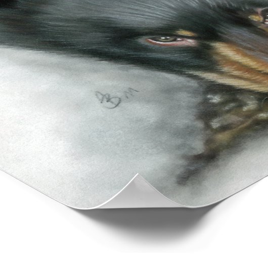 Portrait of Hope von A. Brunner Poster (Ecke)