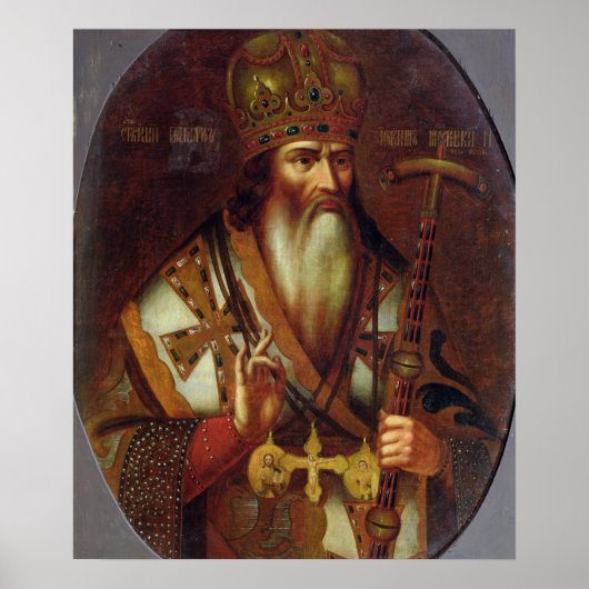 Portrait of Joachim, Patriarch of Moscow Poster (Vorne)